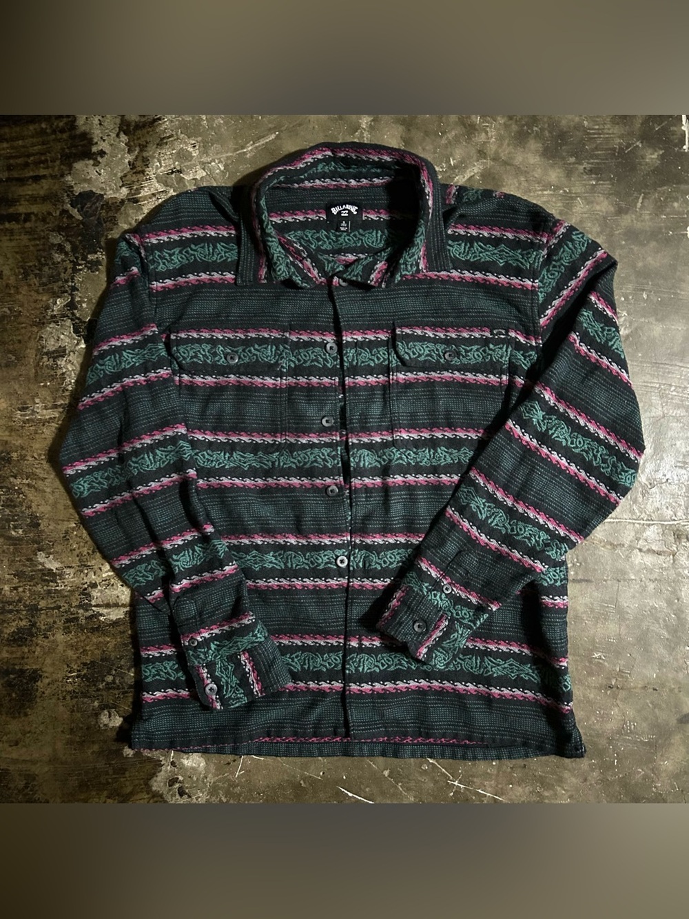 SMALL Billabong Offshore Jacquard Flannel Shirt